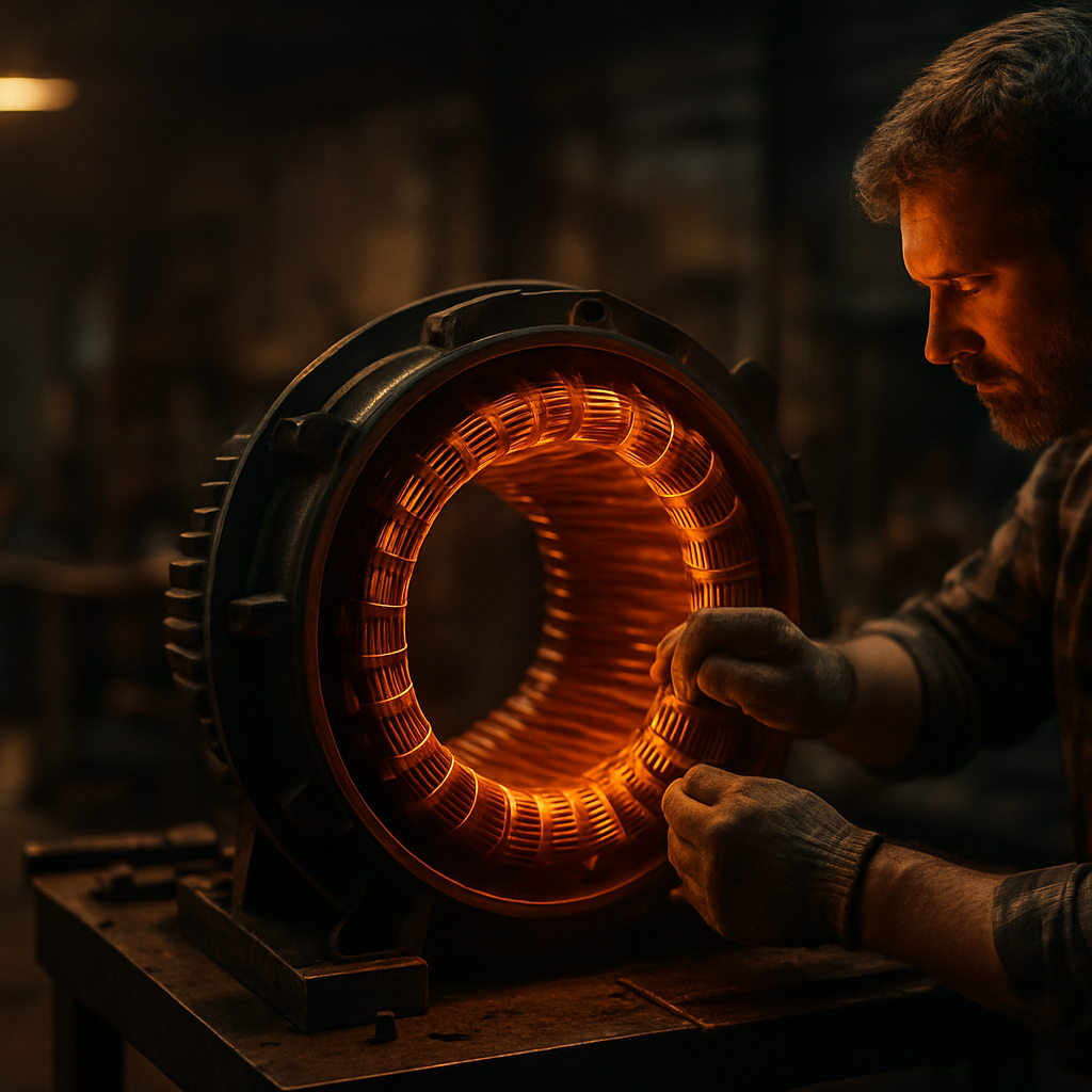 Reparación y bobinado de motor eléctrico en Galpón Bobinados, Tandil